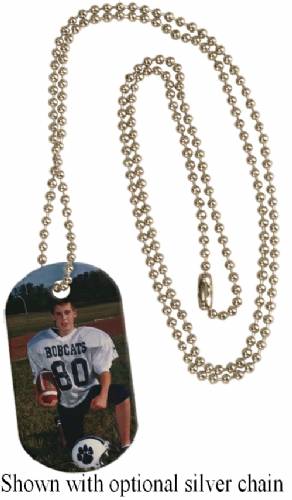Personalized Custom Double Sided Color Photo Dog Tag Necklace w/2 Different Pics 