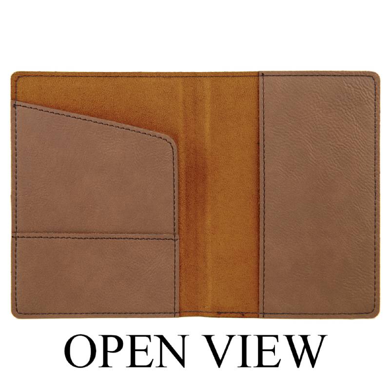 Dark Brown Leatherette Passport Holder | Leatherette Passport Holders ...