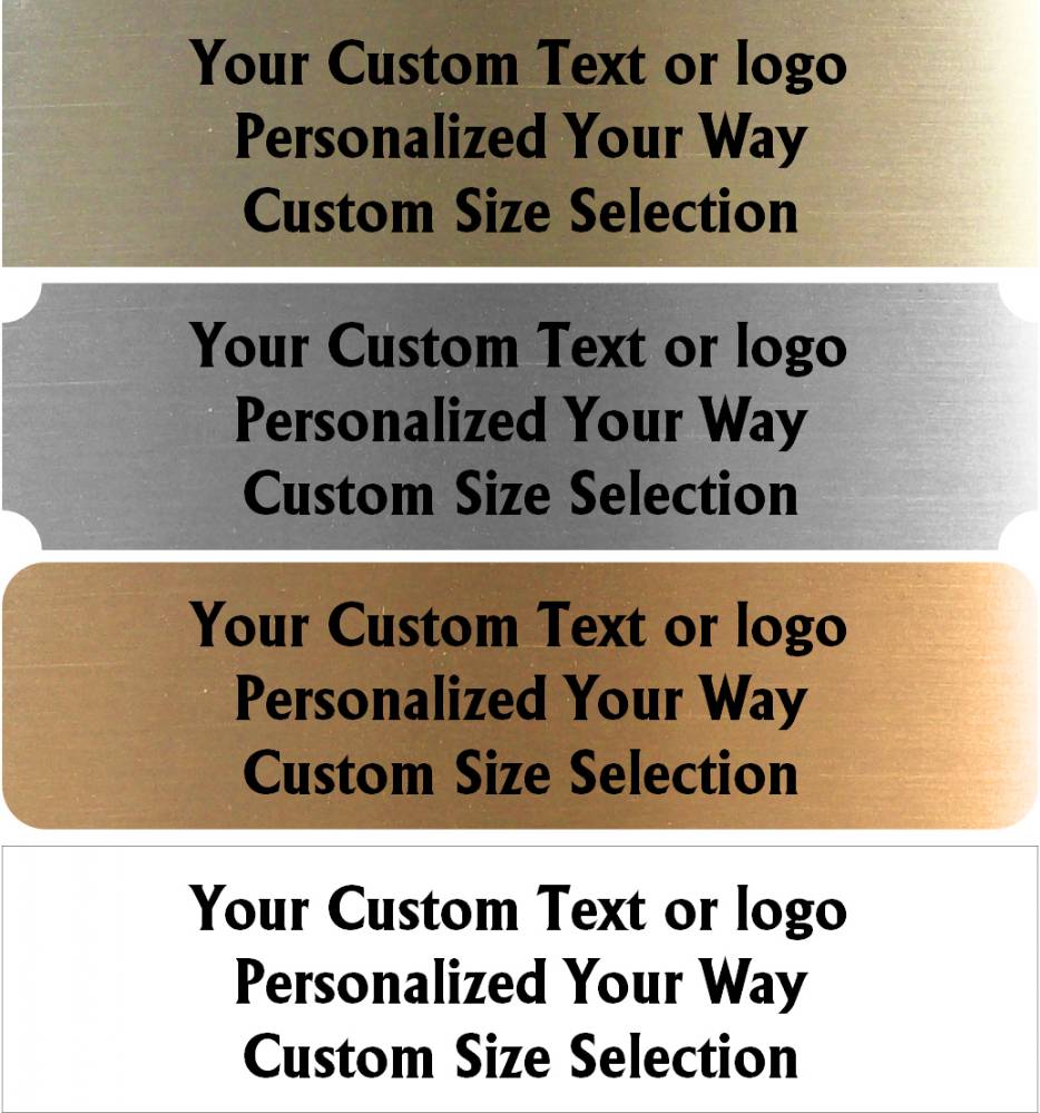 Art Tag Name Plate Fixed or Custom Sizes Picture Frame Custom Engraved Black Aluminum Plaque Stanley London Personalized Trophy Award