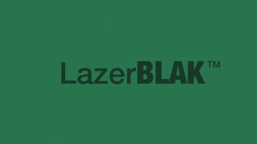 Lazer Star Black Plastic With White Logo 2-1-4/"