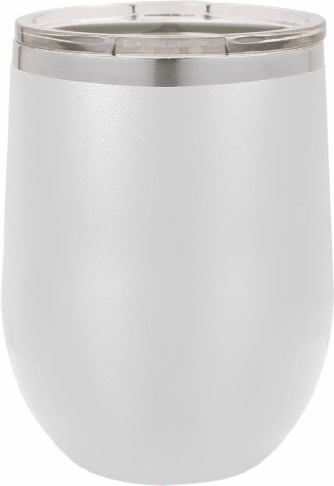 12 oz. Orca Stainless Steel Wine Tumbler - White