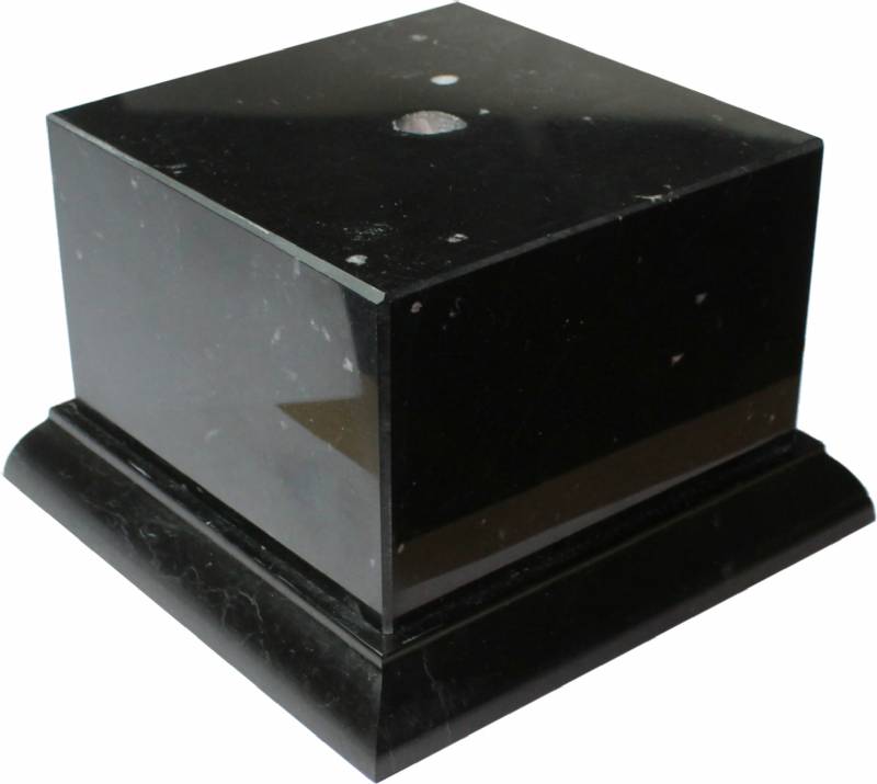 Genuine Black Marble Trophy Pedestal Base