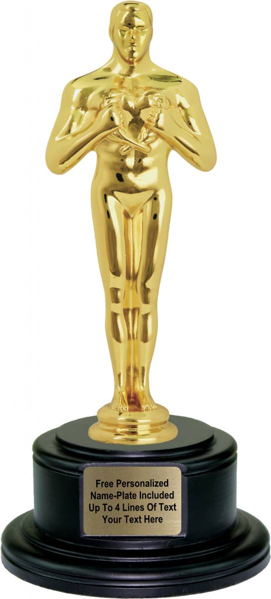 11 1/4 Premium Large Metal Oscar Replica Trophy Kit
