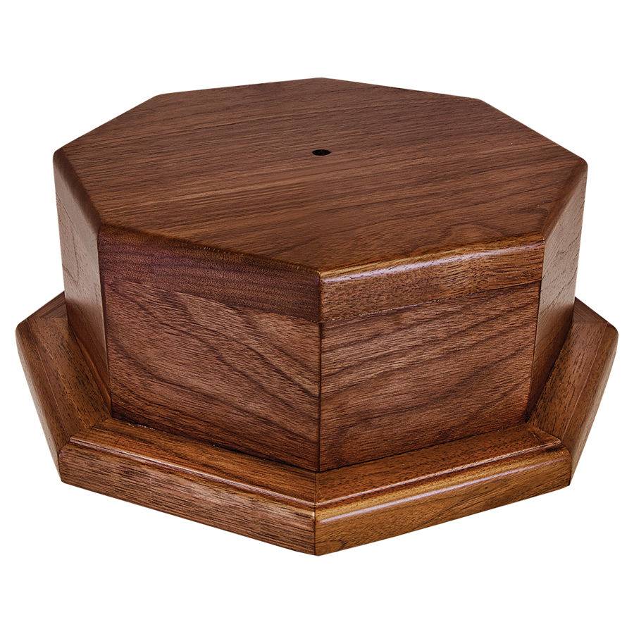 3-5/8 INCH GENUINE WALNUT TROPHY BASE