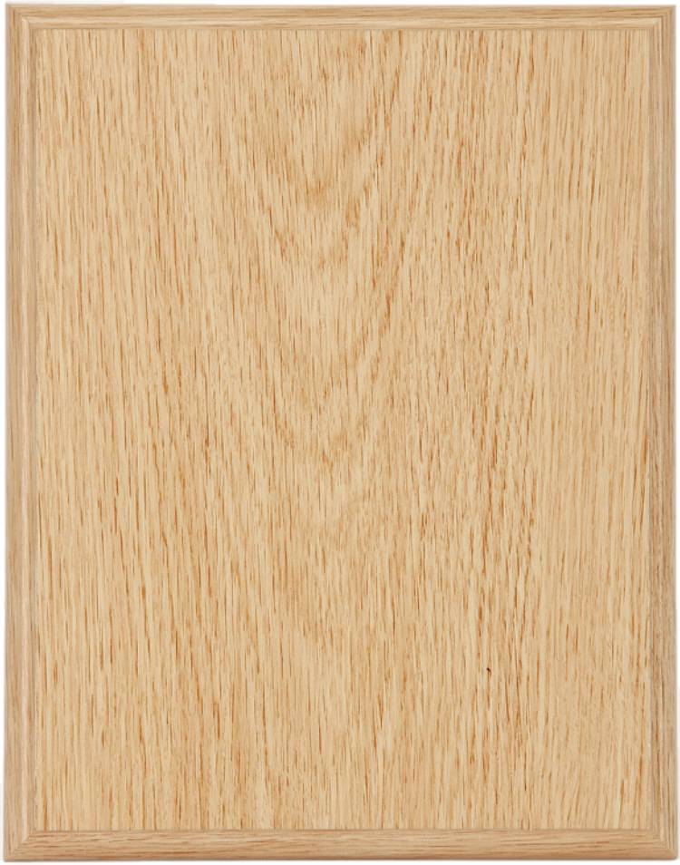 12 x 15 Light Oak Finish Plaque Blank Closeout Products from Trophy Kits