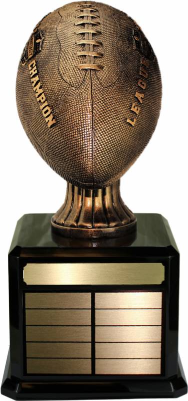 210mm height Antique Gold and Black Footballer Trophy 
