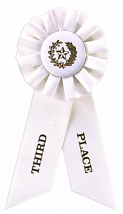 Color Insert Rosette Volleyball Ribbons  Red/White/Blue Rosette Volleyball  Ribbon
