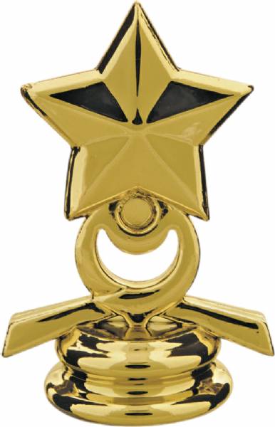 2 1/2 All Star Gold Trophy Trim Piece