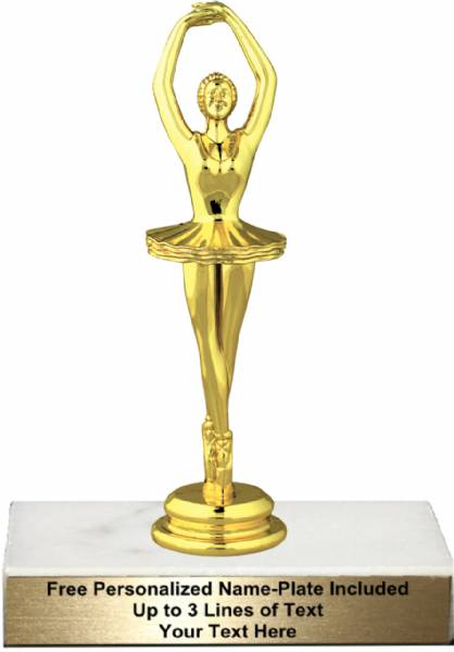 dance Award Free Engraving Ballet Trophy Tutu and Pumps for your dance academy 