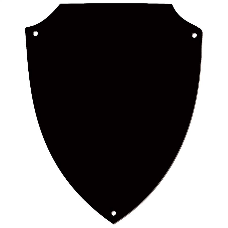 Blank Black Shield