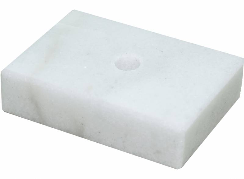 White Marble Trophy Base (TM2X3CHCS) - 2W X 3L X 3/4H