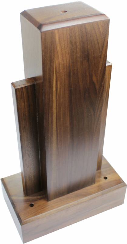 Two Tier Genuine Walnut Base B size  Trophy base, Perpetual trophy, Trophy