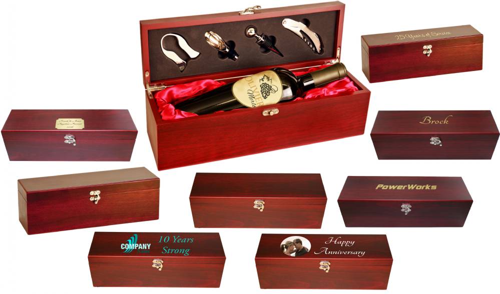 Wine Box Gift Set Single Wine Box With Tools Trophy Kits