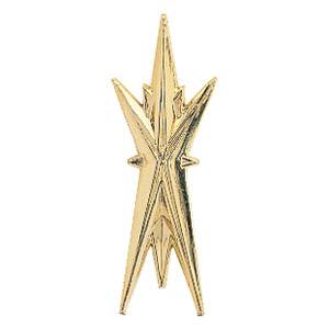 1 7/8" Star Plaque Trim Gold