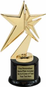 6 3/4" Zenith Star Trophy Kit with Pedestal Base - Metal