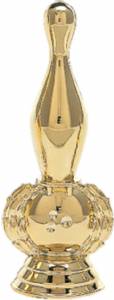 4" Ball & Pin Trophy Figure Gold