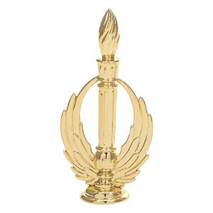 4" Victory Torch Gold Trophy Trim Piece