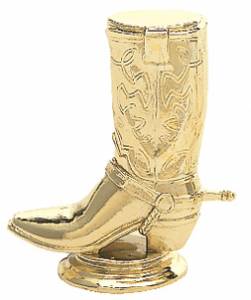 Gold 2 1/2" Boot Trophy Trim Piece