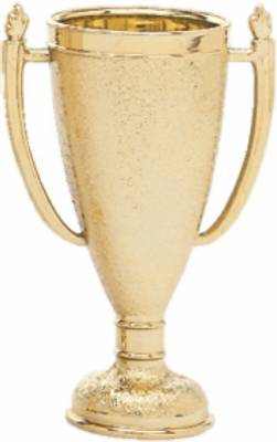 Gold 3 5/8" Plastic Trophy Cup