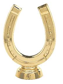 Gold 2 1/4" Horseshoe Trophy Trim Piece