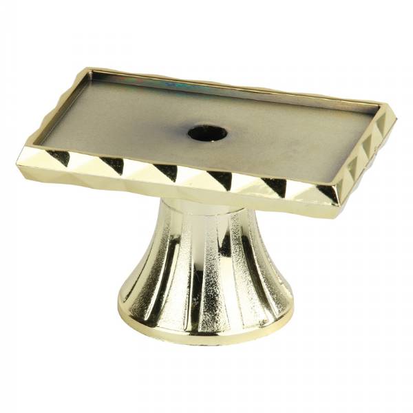 Gold 1 7/8" Diamond Rectangular Pedestal Riser