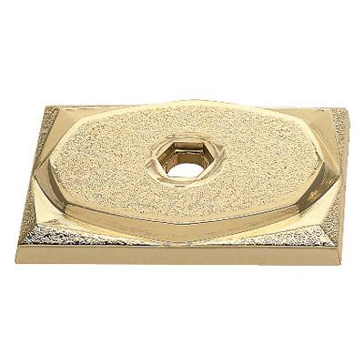 Gold 2" x 3" Plastic Raised Trophy Lid