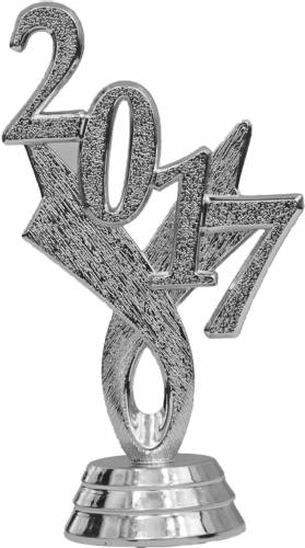 3 1/4" Silver "2017" Year Date Trophy Trim Piece