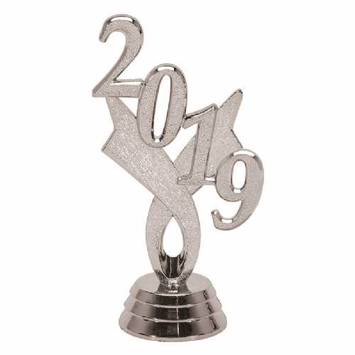 3 1/4" Silver "2019" Year Date Trophy Trim Piece