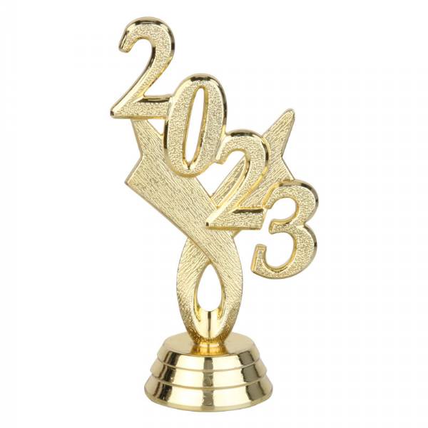 3 1/4" Gold "2023" Year Date Trophy Trim Piece