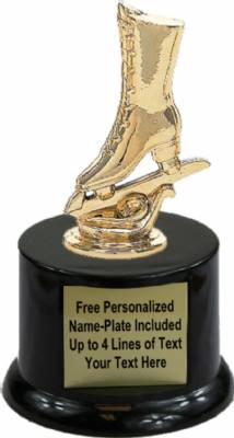 5" Ice Skate Trophy Kit with Pedestal Base