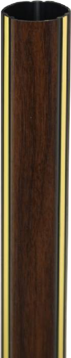 Round Walnut Finish Graphic Trophy Column Full 45" stick #2