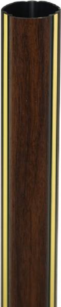 Round Walnut Finish Graphic Trophy Column - Cut to Length #2