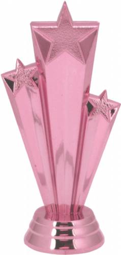 3 1/2" Pink Shooting Star Trophy Trim Piece