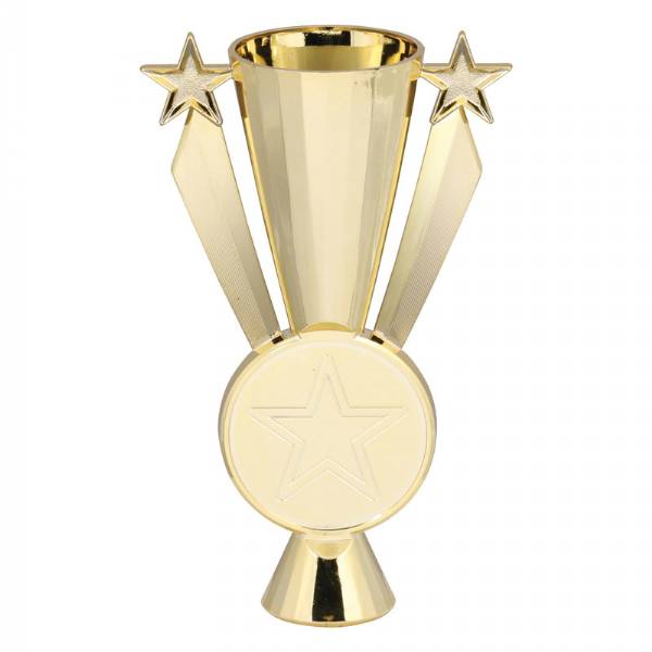 Gold 6" Star Ribbon Series Trophy Cup
