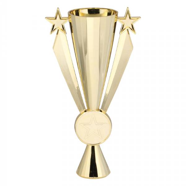 Gold 8" Star Ribbon Series Trophy Cup