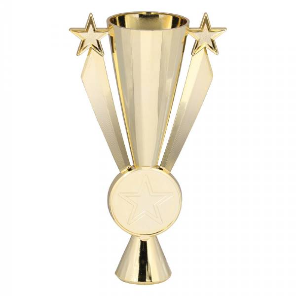 Gold 10" Star Ribbon Series Trophy Cup