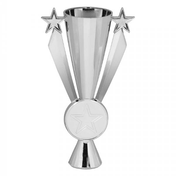 Silver 10" Star Ribbon Series Trophy Cup