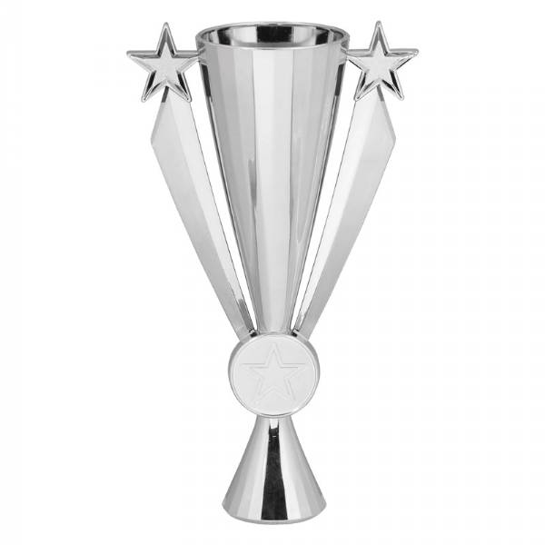 Silver 12" Star Ribbon Series Trophy Cup