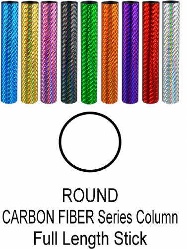 Round Carbon Fiber Series Trophy Column 45" stick