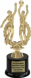 8 1/4" Basketball Double Action Male Trophy Kit with Pedestal Base
