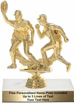 6" Baseball Double Action Trophy Kit