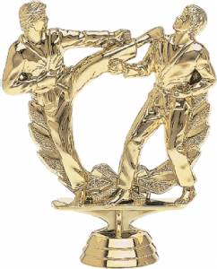 5" Karate Double Action Male Trophy Figure Gold