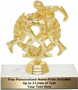 5" Double Action Wrestler Trophy Kit