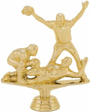 5 3/4" Triple Action Baseball Gold Trophy Figure