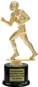 10 1/2" Football Runner Trophy Kit with Pedestal Base