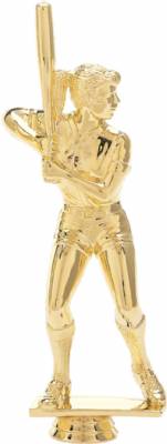 10 1/2" Softball Batter Female Gold Trophy Figure