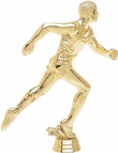 8 1/2" Track Male Gold Trophy Figure