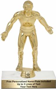 9 1/4" Wrestler Male Trophy Kit