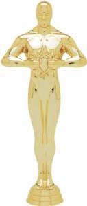 8 1/2" Achievement Male Gold Trophy Figure