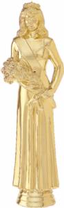 8 1/2" Beauty Queen Trophy Figure Gold